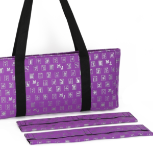 Purple/Silver over the Shoulder MahJongg Soft Carrying Case